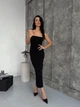 Трикотажное платье макси One size Черное (1055) - изображение 3