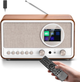 Ретро-радио ETDEUH DAB+/FM Bluetooth 5.0 White: Hi-Fi звук 5Вт, USB, AUX, Пульт ДУ и Двойной Будильник — Премиум Дизайн - изображение 3