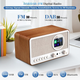 Ретро-радио ETDEUH DAB+/FM Bluetooth 5.0 White: Hi-Fi звук 5Вт, USB, AUX, Пульт ДУ и Двойной Будильник — Премиум Дизайн - изображение 4