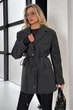 Укорочене Пальто Jadone Fashion Тренд L-XL графіт - зображення 1