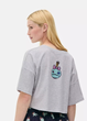 Женская пижамная футболка Primark Disney XS Хлопковая для дома и сна Серый (9210) - изображение 3