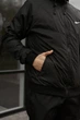 Вітровка чоловіча Windrunner Jacket вологостійка легка куртка з капюшоном та вишивкою універсальна чорна/2XL - зображення 3