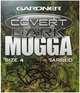 Крючек Gardner Covert Dark Mugga hooks barbed #4 20шт - изображение 1