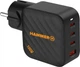 Сетевое зарядное устройство HAMMER RapidCharge 3 x USB Type-C + 1 x USB Type-A 100 Вт Black (5902983643470) - изображение 4