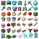 Набор стикеров игра Minecraft (майнкрафт)- 100 шт. - Виниловые наклейки для разных поверхностей 1 - изображение 2