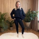 Лосины женские 3XL-6XL 120-150 см черные Ananasko LT1 - изображение 2