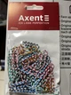 Скріпки кольорові Axent 4114-A, 28 мм, 100 штук, смугасті - изображение 1