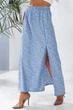 Юбка софт с цветочным принтом, цвет голубой, XXL-XXXL, 257R11 - изображение 6