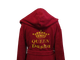 Халат женский с капюшоном махровый натуральный красный с именной вышивкой Королева Даша 42 - изображение 3