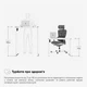 Стіл Mealux PowerDesk Glass White з електрорегулюванням висоти (арт. EVO-201 Glass/White) - зображення 5