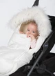 Конверт-кокон Baby XS на натуральній овчині з опушкою ДоРечі Білий - зображення 6