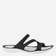 Жіночі шльопанці для пляжу Crocs Swiftwater Sandal W 203998-066 41 Чорний/Білий (887350888522) - зображення 1