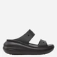 Klapki basenowe damskie na platformie Crocs Classic Crush Sandal 207670-001 41-42 Czarne - obraz 1