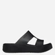 Klapki basenowe damskie Crocs Getaway Platform H - Strap 209409-001 39-40 Czarne - obraz 1