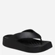 Klapki japonki damskie basenowe Crocs Getaway Platform Flip 209410-001 39-40 Czarne - obraz 2