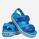 Дитячі сандалії для хлопчика Crocs Crocband Cruiser Sandal T Kids 209424-4MO 23-24 Сині (198445357602) - зображення 4