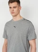 Футболка хлопковая длинная мужская Puma Essentials Tape 69169303 M Medium Gray Heather (4069161746321) - изображение 4