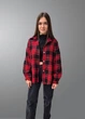 Сорочка жіноча Oversize у клітинку на гудзиках G&N Чорна з червоним 18051 2XL (52) - зображення 4
