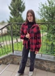 Сорочка жіноча Oversize у клітинку на гудзиках G&N Чорна з червоним 18051 2XL (52) - зображення 7