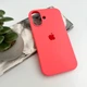 Защитный чехол-накладка Silicone Full Case AA Open Cam для Apple iPhone 17 Pink Orange (FullOpeAAi17-50) - изображение 4