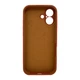 Чохол для смартфона Silicone Full Case AA Camera Protect for Apple iPhone 17 42,Saddle Brown (FullAAi17-42) - изображение 3