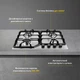 Поверхность газовая на металле WEILOR GM 604 SS - изображение 2