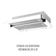 Вытяжка телескопическая Perfelli TL 6622 WH 1000 LED - изображение 4