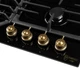 Поверхня газова на склі PERFELLI VINTAGE GW69C NERO - зображення 4