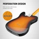 Електрогітара Donner DJC-1000 Sunburst (чохол, ремінь, кабель) - зображення 4
