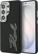 Чохол Karl Lagerfeld Grained Signature Metal Resin Logo для Samsung Galaxy S26 Ultra Black (KLHCS26LPGFKSRSK) - зображення 1