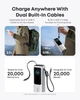 Портативное зарядное устройство 25000 mAh 165W PD Built-In Double USB-C Cables Silver Anker 000343479 - изображение 5