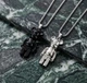 Кулоны парные Мишки Bearbrick чёрный + серебристый на цепочках, подвески для пары унисекс 4 см - изображение 2
