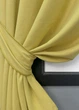 Комплект коротких штор VR-Textil Нубук однотонний № 1520ш Світло-золотистий 130х170 см 2 шт (35-0416) - зображення 4