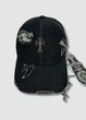 Джинсовая кепка - Chrome Hearts / Хром Хартс 2 55-58 см. Черный - изображение 1