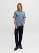 Поло длинное мужское Jack & Jones 12136516 2XL Blue Mirage (5715830436855) - изображение 6