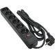 Сетевой фильтр питания Patron 3.0 m3*1mm2 (SP-1063) 6 розеток BLACK (EXT-PN-SP-1063) - изображение 1