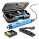 Портативный USB/беспроводной паяльный набор с регулируемой температурой. Синий - изображение 1