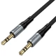 Кабель Hoco UPA33 (AUX mini Jack 3.5мм to AUX mini Jack 3.5мм, чистий звук, передача аудіо без втрат, довжина 1.5 метра) - Чорний - зображення 6