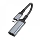 Кабель Hoco UA43A (USB-C to HDTV, переходник, передача видео 4K, длина кабеля 0,2 метра) - Черный - изображение 3