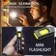 Компактний ручний ліхтарик Flashlight Mini (LED-ліхтарик з кліпсою, магніт, 5 режимів роботи, освітлення до 50 метрів) - Чорний - зображення 3