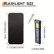 Компактний ручний ліхтарик Flashlight Mini (LED-ліхтарик з кліпсою, магніт, 5 режимів роботи, освітлення до 50 метрів) - Чорний - зображення 10