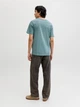 Футболка хлопковая длинная мужская Jack & Jones 12151955 M Mineral Blue (5715832167474) - изображение 2