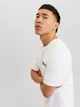 Футболка хлопковая длинная мужская Jack & Jones 12233999 XL White (5715427843639) - изображение 3