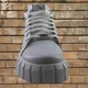 Ботинки женские молодёжные кожаные белые замок +шнурок,37 размер Medium -(135 б) - изображение 2