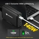 Зарядна станція HUNDA 5-в-1 GaN 245W (3xUSB-C, 2xUSB-A) - изображение 4
