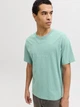 Футболка хлопковая длинная мужская Jack & Jones 12234746 S Mineral Blue (5715832145083) - изображение 3