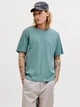 Футболка хлопковая длинная мужская Jack & Jones 12245087 M Mineral Blue (5715830459823) - изображение 1
