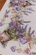 Скатертина гобеленова Лавандовий садочок , Квадратна, 95x100 - зображення 4