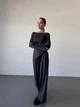 Жіночий прогулянковий костюм (кофта+штани) Uaclothes 44-46 Графітовий (like37120-175491357) - зображення 2