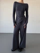 Жіночий прогулянковий костюм (кофта+штани) Uaclothes 44-46 Графітовий (like37120-175491357) - зображення 4